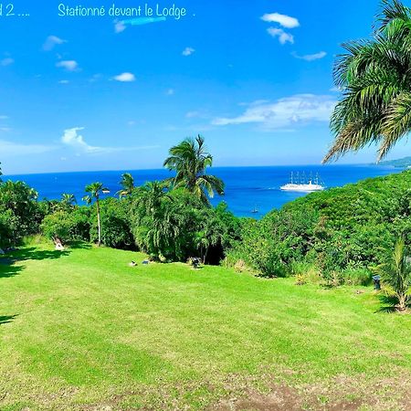 LODGE COLIBRIS vue panoramique mer et montagne pelée , 500 m plage dans un parc , Calme assuré Idéal pour découvrir le nord Caraïbes Le Carbet Exterior foto