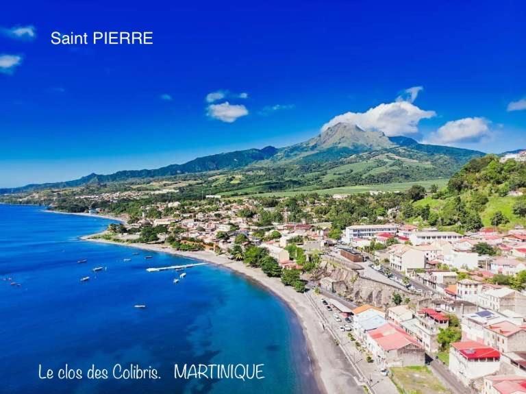 LODGE COLIBRIS vue panoramique mer et montagne pelée , 500 m plage dans un parc , Calme assuré Idéal pour découvrir le nord Caraïbes Le Carbet Exterior foto